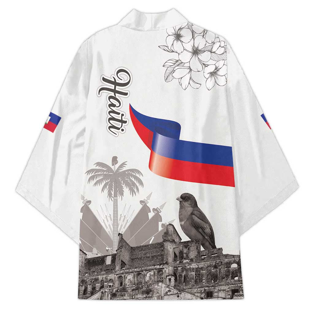 Haiti Citadelle Laferriere Kimono Hispaniolan Trogon and Plumeria - Wonder Print Shop