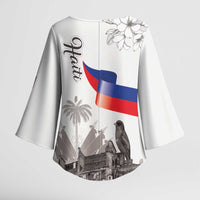 Haiti Citadelle Laferriere Kimono Sleeve Blouse Hispaniolan Trogon and Plumeria - Wonder Print Shop