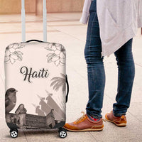 Haiti Citadelle Laferriere Luggage Cover Hispaniolan Trogon and Plumeria - Wonder Print Shop
