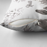 Haiti Citadelle Laferriere Pillow Cover Hispaniolan Trogon and Plumeria - Wonder Print Shop