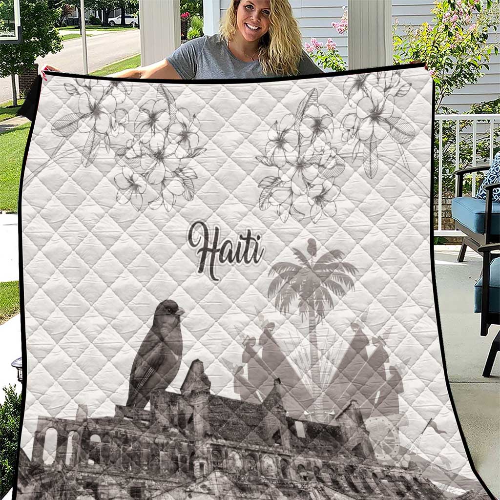 Haiti Citadelle Laferriere Quilt Hispaniolan Trogon and Plumeria - Wonder Print Shop