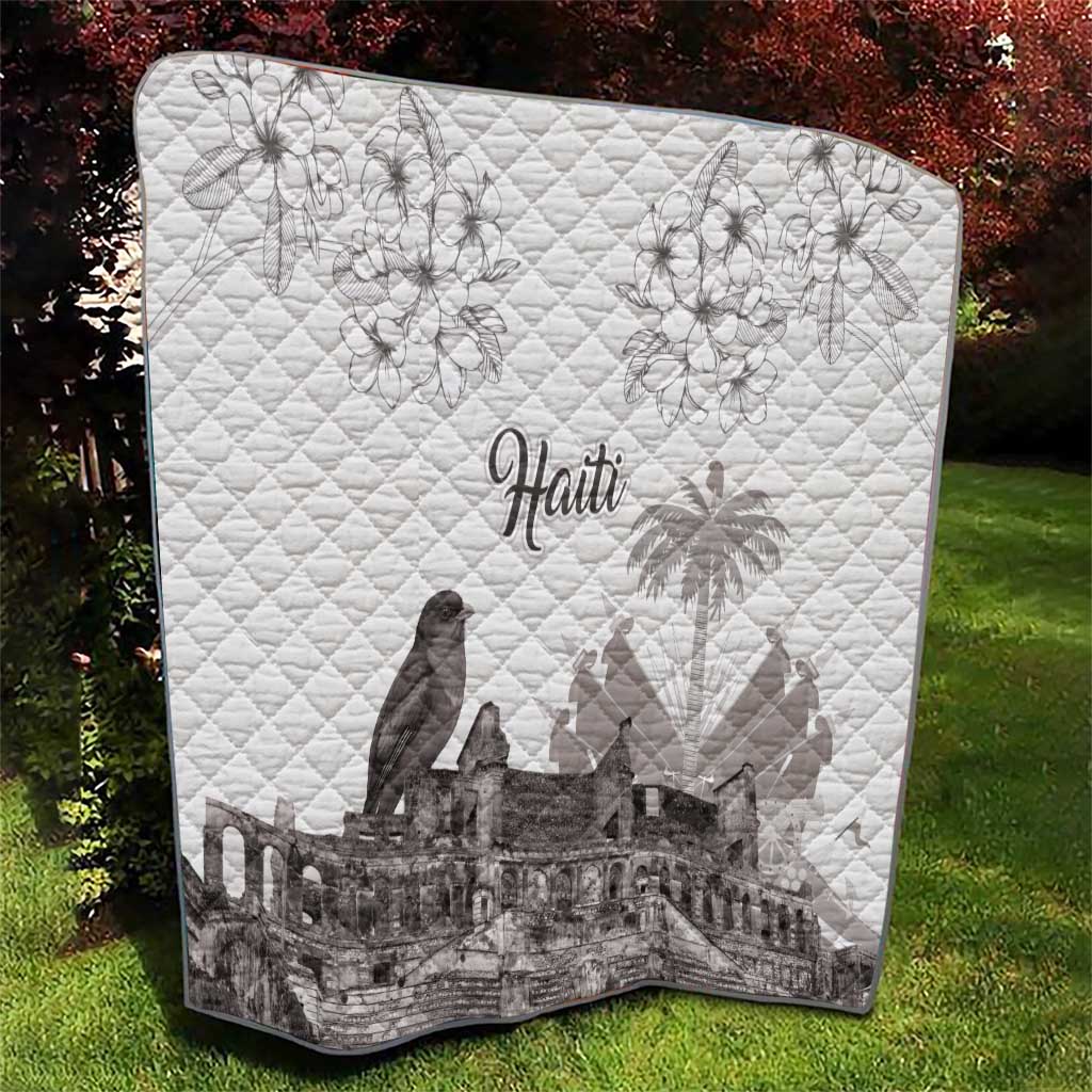 Haiti Citadelle Laferriere Quilt Hispaniolan Trogon and Plumeria - Wonder Print Shop