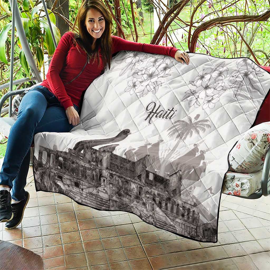 Haiti Citadelle Laferriere Quilt Hispaniolan Trogon and Plumeria - Wonder Print Shop