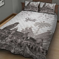 Haiti Citadelle Laferriere Quilt Bed Set Hispaniolan Trogon and Plumeria - Wonder Print Shop