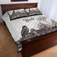 Haiti Citadelle Laferriere Quilt Bed Set Hispaniolan Trogon and Plumeria - Wonder Print Shop