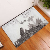 Haiti Citadelle Laferriere Rubber Doormat Hispaniolan Trogon and Plumeria - Wonder Print Shop