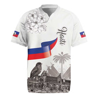 Haiti Citadelle Laferriere Rugby Jersey Hispaniolan Trogon and Plumeria - Wonder Print Shop