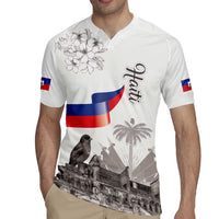 Haiti Citadelle Laferriere Rugby Jersey Hispaniolan Trogon and Plumeria - Wonder Print Shop
