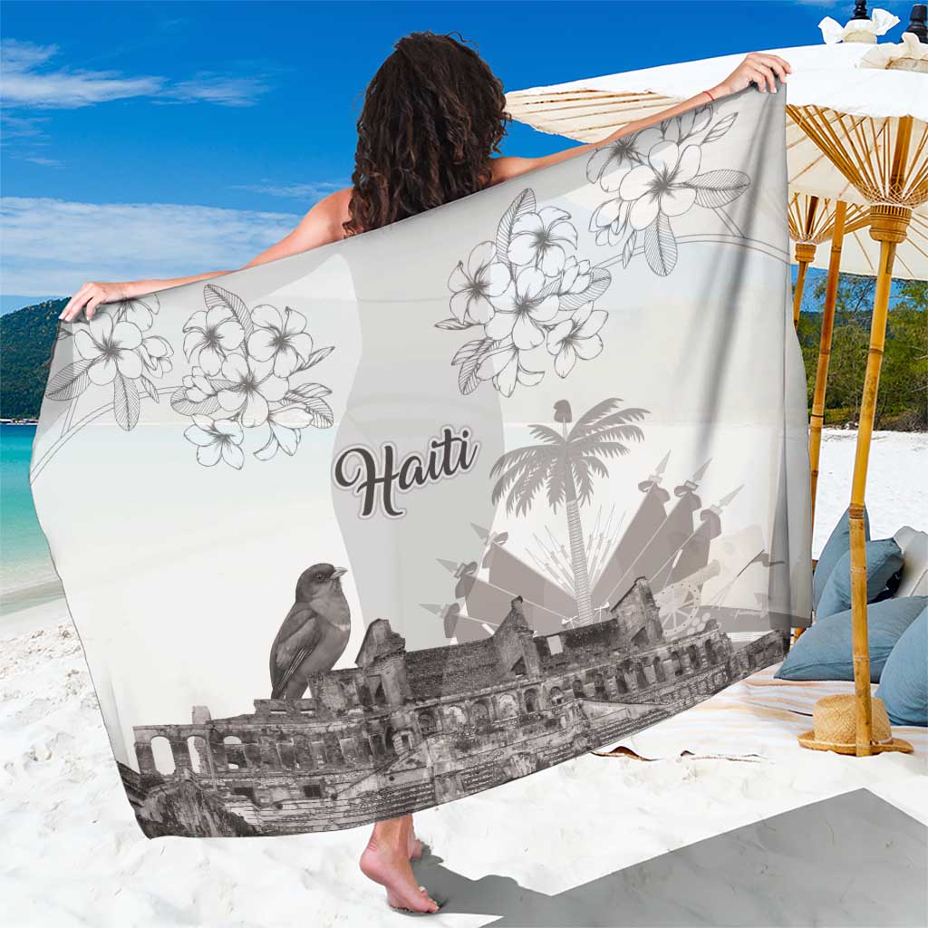 Haiti Citadelle Laferriere Sarong Hispaniolan Trogon and Plumeria - Wonder Print Shop
