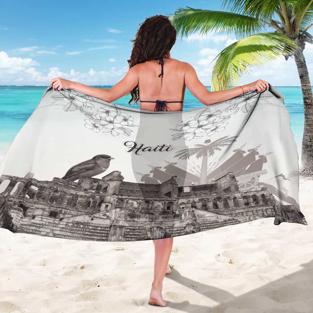 Haiti Citadelle Laferriere Sarong Hispaniolan Trogon and Plumeria - Wonder Print Shop