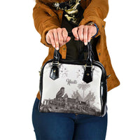 Haiti Citadelle Laferriere Shoulder Handbag Hispaniolan Trogon and Plumeria - Wonder Print Shop