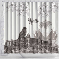 Haiti Citadelle Laferriere Shower Curtain Hispaniolan Trogon and Plumeria - Wonder Print Shop