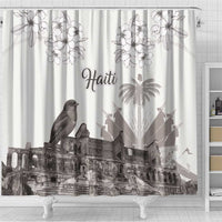 Haiti Citadelle Laferriere Shower Curtain Hispaniolan Trogon and Plumeria - Wonder Print Shop