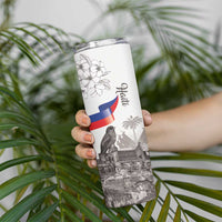 Haiti Citadelle Laferriere Skinny Tumbler Hispaniolan Trogon and Plumeria - Wonder Print Shop