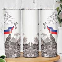 Haiti Citadelle Laferriere Skinny Tumbler Hispaniolan Trogon and Plumeria - Wonder Print Shop