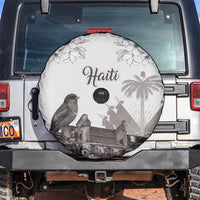 Haiti Citadelle Laferriere Spare Tire Cover Hispaniolan Trogon and Plumeria - Wonder Print Shop