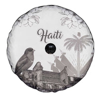 Haiti Citadelle Laferriere Spare Tire Cover Hispaniolan Trogon and Plumeria - Wonder Print Shop