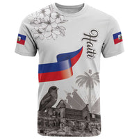 Haiti Citadelle Laferriere T Shirt Hispaniolan Trogon and Plumeria - Wonder Print Shop