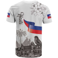 Haiti Citadelle Laferriere T Shirt Hispaniolan Trogon and Plumeria - Wonder Print Shop