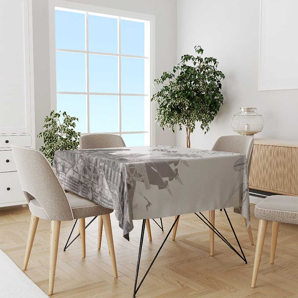 Haiti Citadelle Laferriere Tablecloth Hispaniolan Trogon and Plumeria - Wonder Print Shop