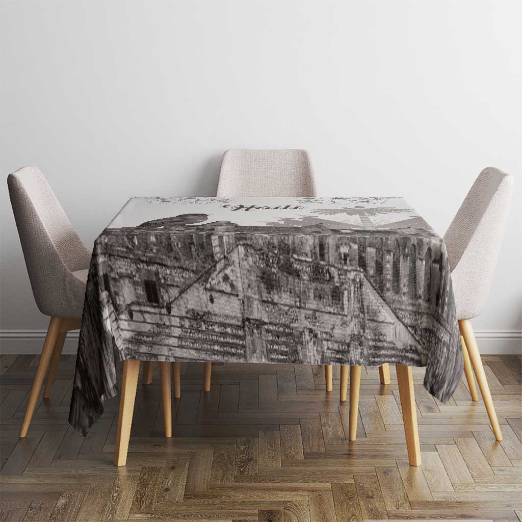 Haiti Citadelle Laferriere Tablecloth Hispaniolan Trogon and Plumeria - Wonder Print Shop