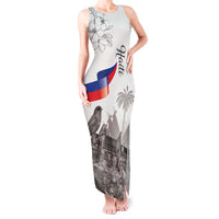 Haiti Citadelle Laferriere Tank Maxi Dress Hispaniolan Trogon and Plumeria - Wonder Print Shop