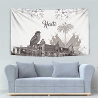 Haiti Citadelle Laferriere Tapestry Hispaniolan Trogon and Plumeria - Wonder Print Shop