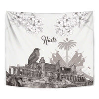 Haiti Citadelle Laferriere Tapestry Hispaniolan Trogon and Plumeria - Wonder Print Shop