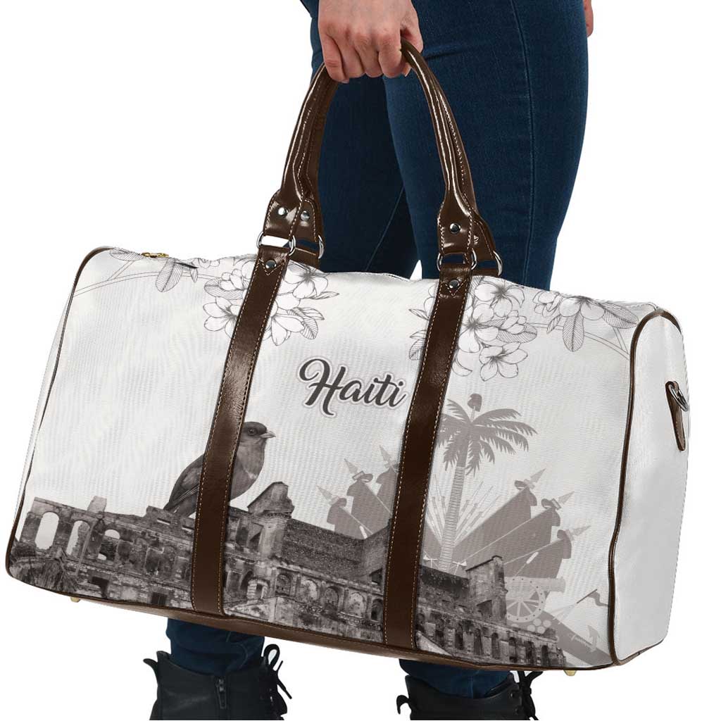 Haiti Citadelle Laferriere Travel Bag Hispaniolan Trogon and Plumeria - Wonder Print Shop