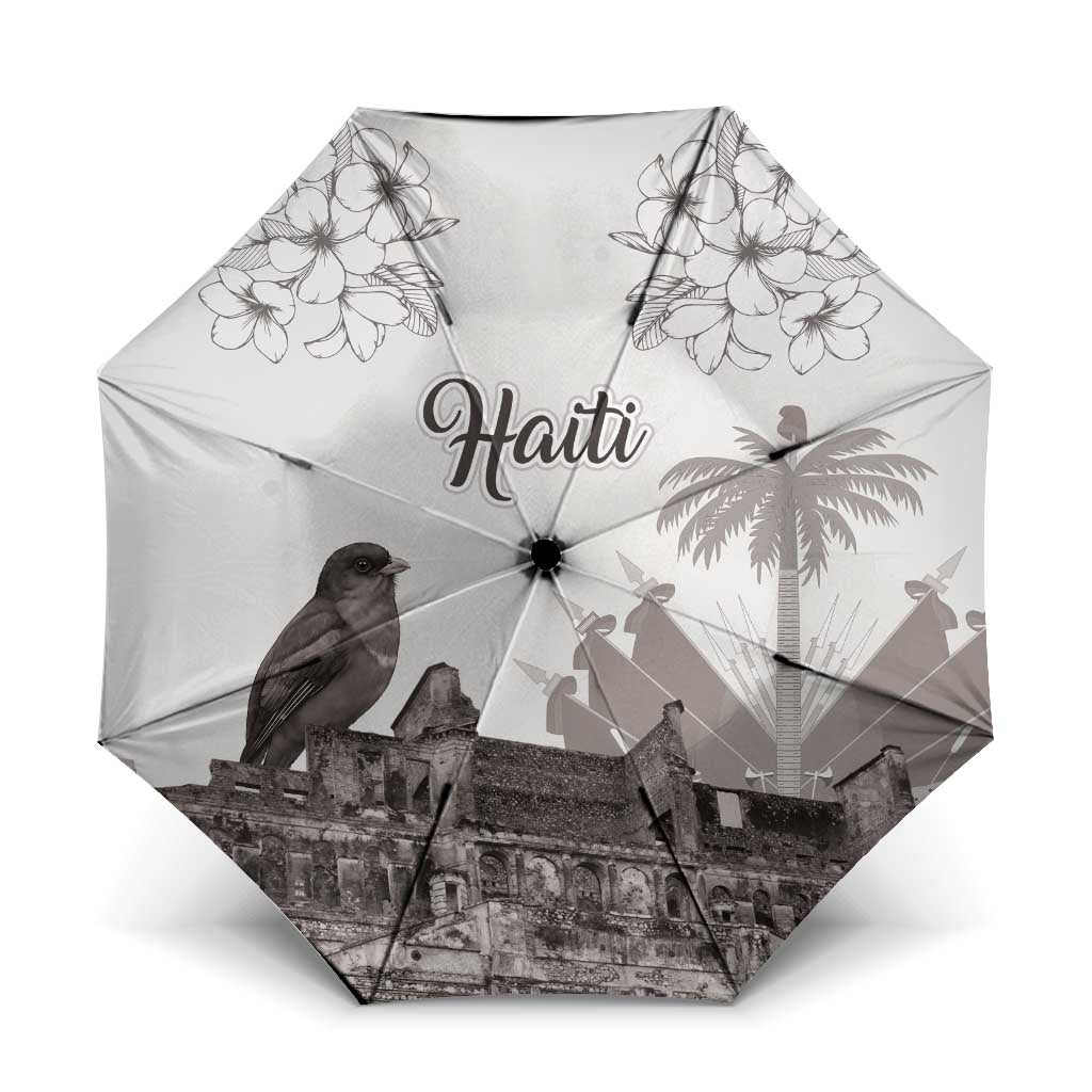 Haiti Citadelle Laferriere Umbrella Hispaniolan Trogon and Plumeria - Wonder Print Shop