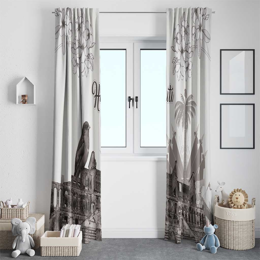Haiti Citadelle Laferriere Window Curtain Hispaniolan Trogon and Plumeria - Wonder Print Shop