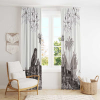 Haiti Citadelle Laferriere Window Curtain Hispaniolan Trogon and Plumeria - Wonder Print Shop