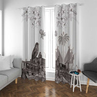 Haiti Citadelle Laferriere Window Curtain Hispaniolan Trogon and Plumeria - Wonder Print Shop