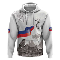 Haiti Citadelle Laferriere Zip Hoodie Hispaniolan Trogon and Plumeria - Wonder Print Shop