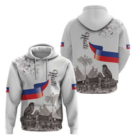 Haiti Citadelle Laferriere Zip Hoodie Hispaniolan Trogon and Plumeria - Wonder Print Shop