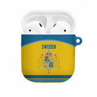 Sweden Ice Hockey AirPods Case Swedish Coat of Arms Design