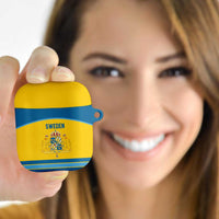 Sweden Ice Hockey AirPods Case Swedish Coat of Arms Design