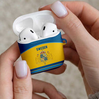 Sweden Ice Hockey AirPods Case Swedish Coat of Arms Design
