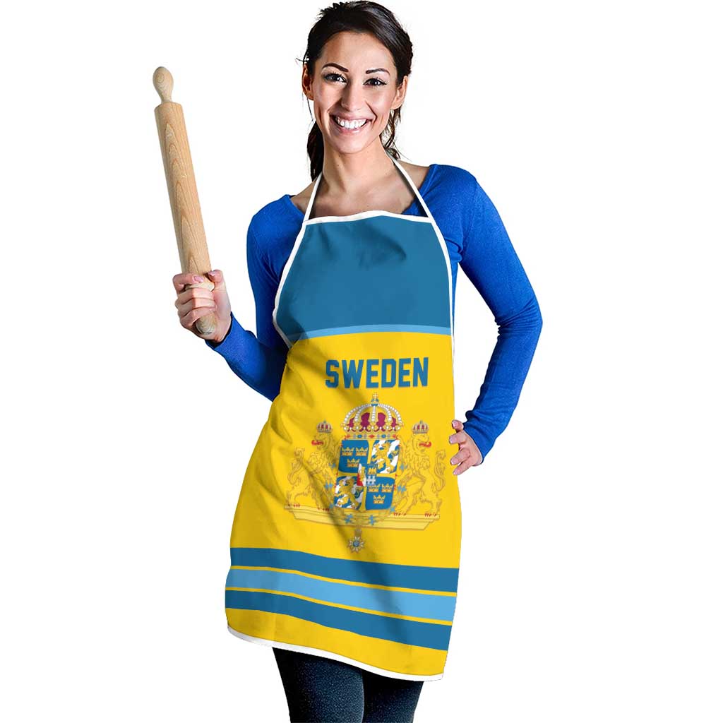 Sweden Ice Hockey Apron Swedish Coat of Arms Design