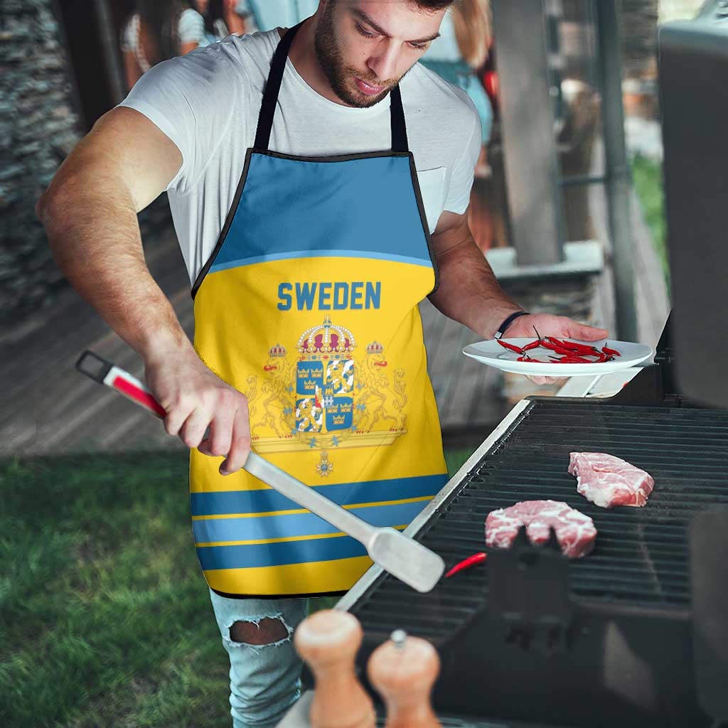 Sweden Ice Hockey Apron Swedish Coat of Arms Design