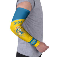 Sweden Ice Hockey Custom Arm Sleeves Swedish Coat of Arms Design