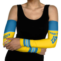 Sweden Ice Hockey Custom Arm Sleeves Swedish Coat of Arms Design