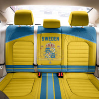 Sweden Ice Hockey Back Car Seat Cover Swedish Coat of Arms Design