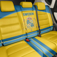 Sweden Ice Hockey Back Car Seat Cover Swedish Coat of Arms Design