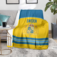 Sweden Ice Hockey Blanket Swedish Coat of Arms Design
