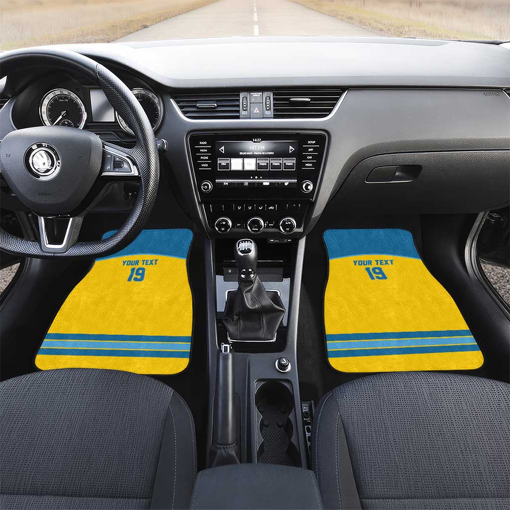 Sweden Ice Hockey Custom Car Mats Swedish Coat of Arms Design