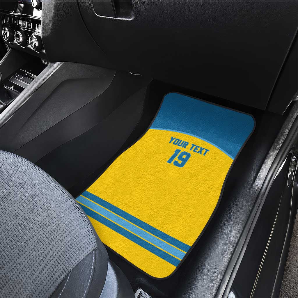 Sweden Ice Hockey Custom Car Mats Swedish Coat of Arms Design