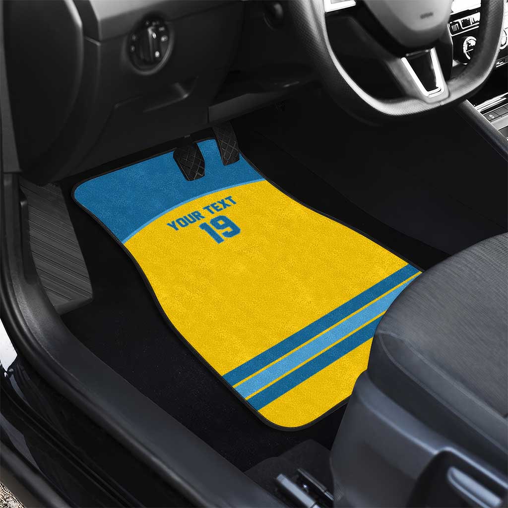 Sweden Ice Hockey Custom Car Mats Swedish Coat of Arms Design