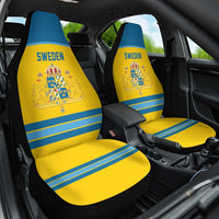 Sweden Ice Hockey Car Seat Cover Swedish Coat of Arms Design