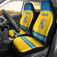 Sweden Ice Hockey Car Seat Cover Swedish Coat of Arms Design